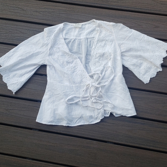 Anthropologie Meadow Loire Wrap Top - Picture 2 of 7